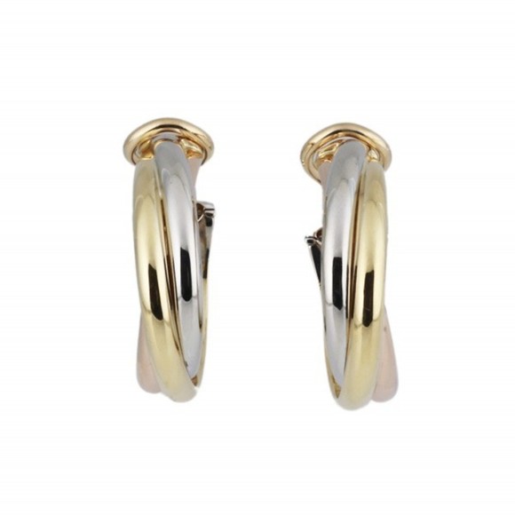 Cartier Jewelry - CARTIER Trinity Earrings/Earrings K18YG Yellow Gold K18PG Pink K18WG White